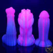 Load image into Gallery viewer, |SOLD OUT| Large Polypon, Soft 00-30 Firmness, VERY Soft Purple &amp; Gold Drips, 2590, UV, GLOW
