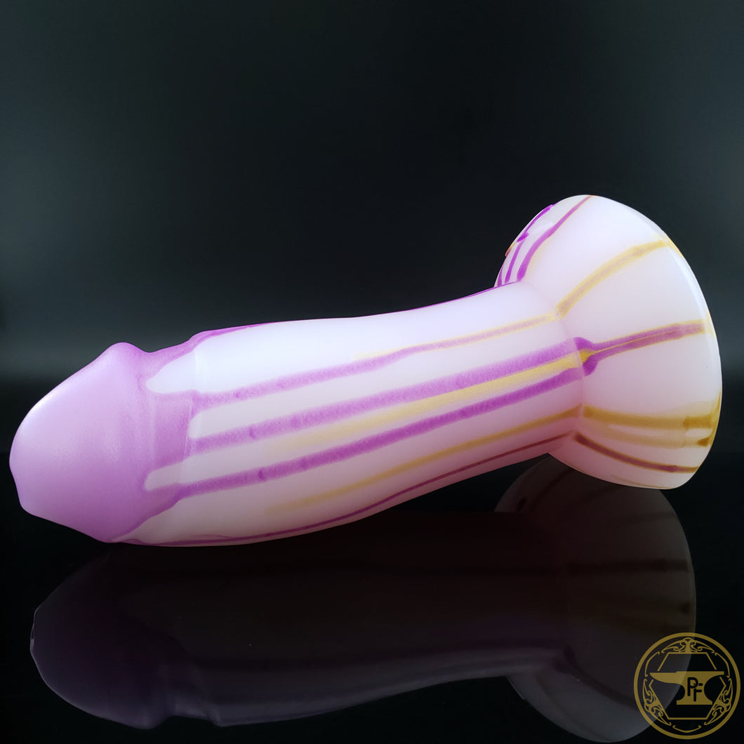 *|YEAR END|* XL Fighter, Soft 00-30 Firmness, VERY Soft Purple & Gold Drips, 2587, UV, GLOW