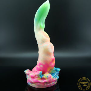 Medium Colossal Squid, Medium 00-50 Firmness, Twinkling Neon Rainbow, 2622, UV, GLOW