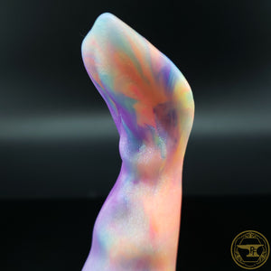 Small Colossal Squid, Medium 00-50 Firmness, Twinkling Neon Rainbow, 2625, UV, GLOW