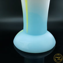 Load image into Gallery viewer, Large Fighter, Medium 00-50 Firmness, Yellow Drips over Soft Pink/Blue Fade, 2630, UV, GLOW

