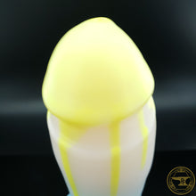 Load image into Gallery viewer, Large Fighter, Medium 00-50 Firmness, Yellow Drips over Soft Pink/Blue Fade, 2630, UV, GLOW
