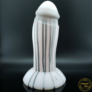 *|YEAR END|* XL Fighter, Soft 00-30 Firmness, Gray&White Drips over Soft Pink, 3218, UV, GLOW