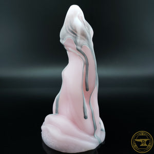 *|YEAR END|* Small Halichoer, Soft 00-30 Firmness, Gray&White Drips over Soft Pink, 3226, UV, GLOW