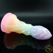Load image into Gallery viewer, |SOLD OUT| Small Pseudodragon, Super Soft 00-20 Firmness, Pastels w/ Shimmer Drips, 3482, UV, GLOW
