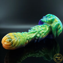 Load image into Gallery viewer, |6/26| Large Bromelia, Soft 00-30 Firmness, Metallic Rainbow Swirl, 6404
